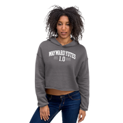 Hood Theory Memes (WAYWARD YUTES-WL) Women's Crop Hoodie