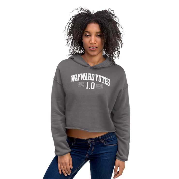 Hood Theory Memes (WAYWARD YUTES-WL) Women's Crop Hoodie