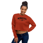 Hood Theory Memes (WAYWARD YUTES-BL) Women's Crop Sweatshirt