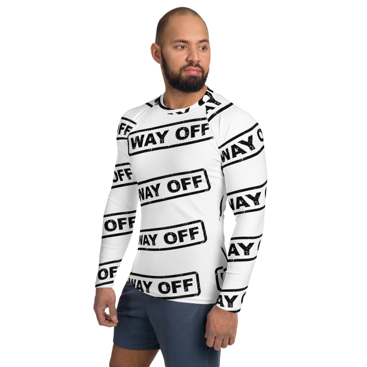 Hood Theory Memes (WAY OFF-Black) All-Over Print Men's Rash Guard