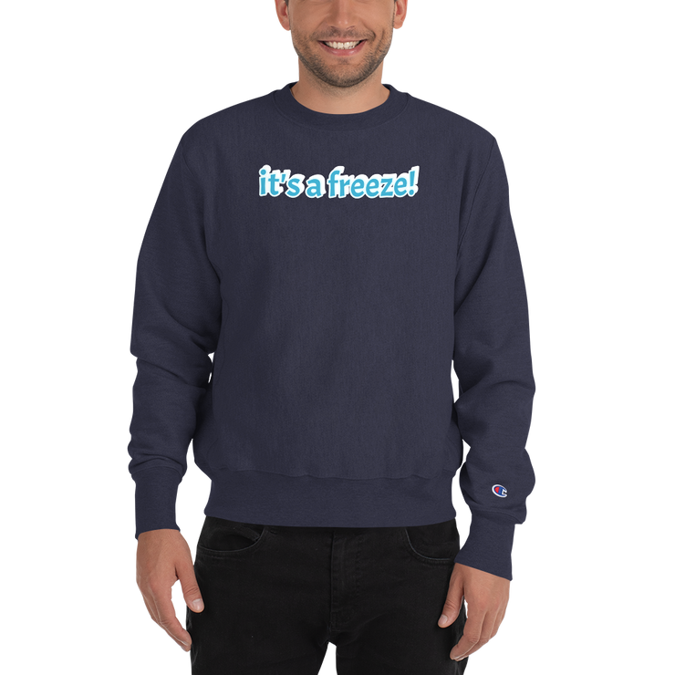 Hood Theory x James Caimen (it's a freeze!) Men's Champion Sweatshirt