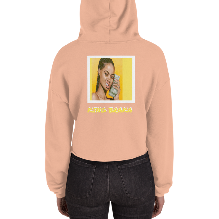 Hood Theory x James Caimen (KING BRAKA) Women's Crop Hoodie