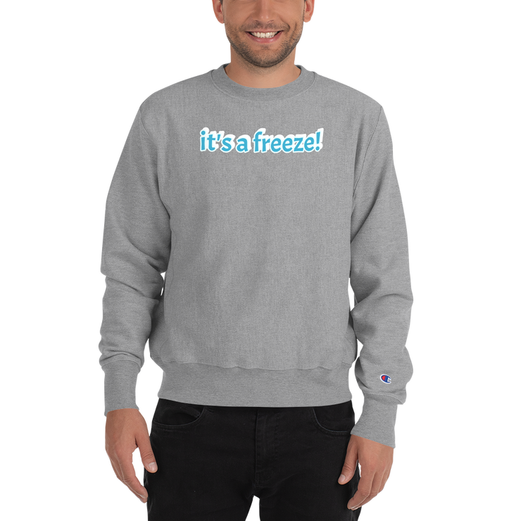 Hood Theory x James Caimen (it's a freeze!) Men's Champion Sweatshirt