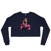 Hood Theory Hip Hop (CARDI) Women's Crop Sweatshirt