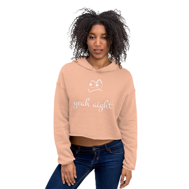 yeah aight (WNB) Women's Crop Hoodie