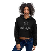 yeah aight (WNB) Women's Crop Hoodie