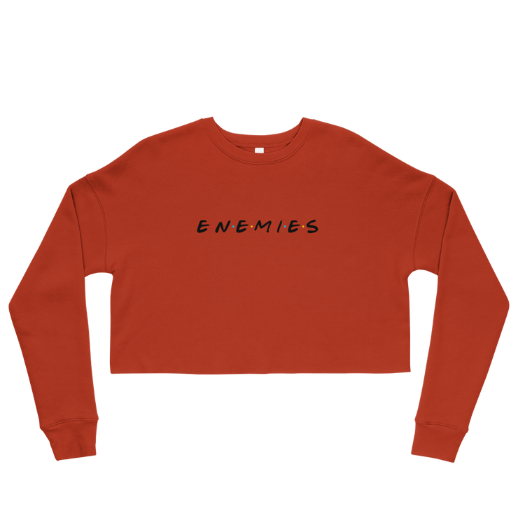 ENEMIES (BL) Women's Crop Sweatshirt