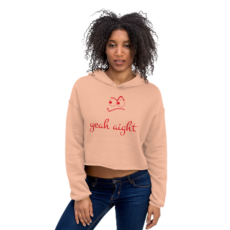 yeah aight (RNB) Women's Crop Hoodie