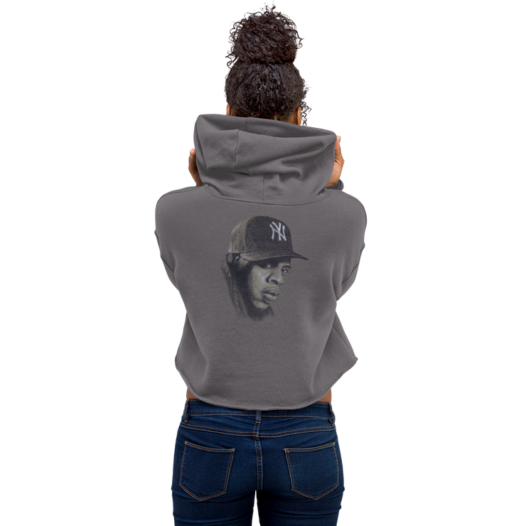 Hood Theory Hip Hop (JAY-Z) Women's Crop Hoodie