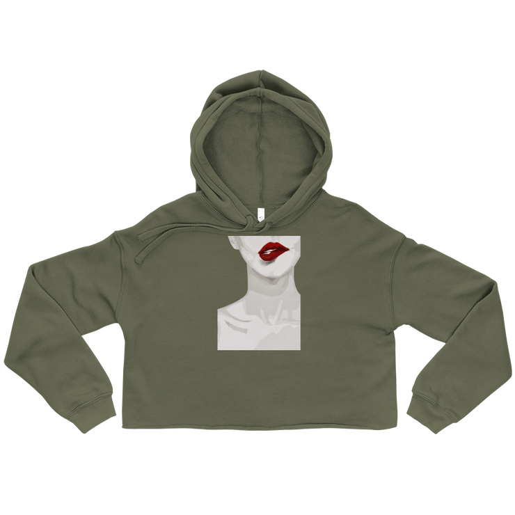 Hood Theory x James Caimen (LF) Women's Crop Hoodie