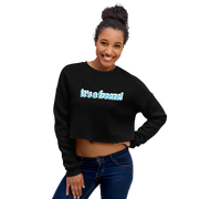 Hood Theory x James Caimen (it's a freeze!) Women's Crop Sweatshirt