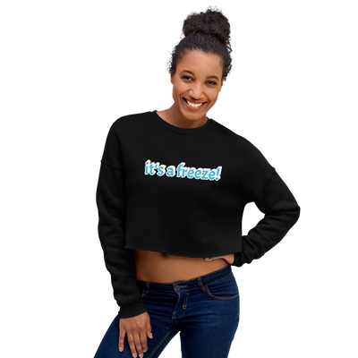 Hood Theory x James Caimen (it's a freeze!) Women's Crop Sweatshirt