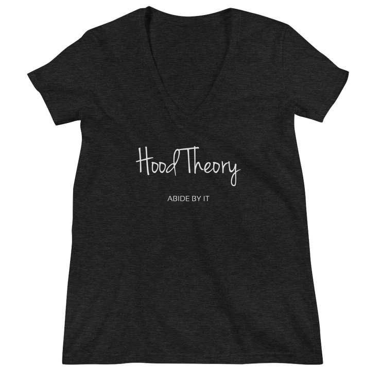 Hood Theory (WNB) Women's Fashion Deep V-neck Tee BC