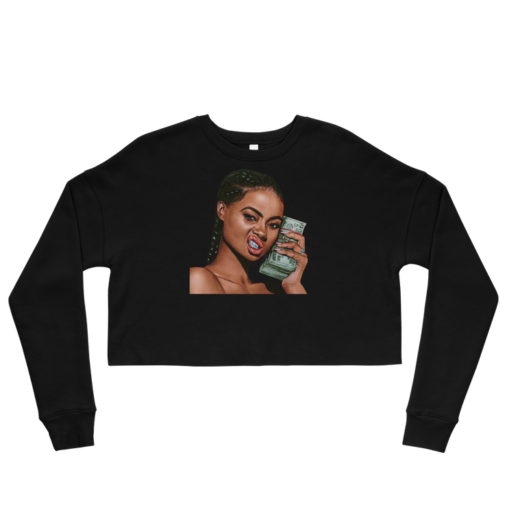 Hood Theory x James Caimen (KBNB) Women's Crop Sweatshirt