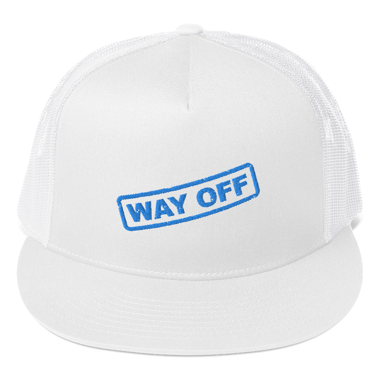 Hood Theory Memes (WAY OFF-Blue) Unisex 5 Panel Trucker Cap