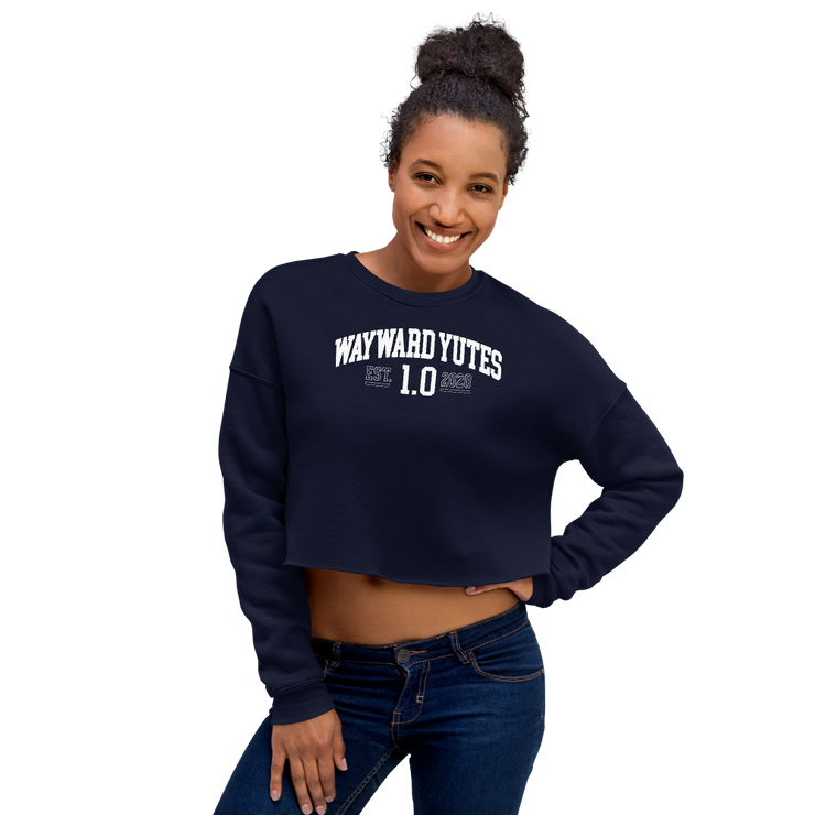 Hood Theory Memes (WAYWARD YUTES-WL) Women's Crop Sweatshirt