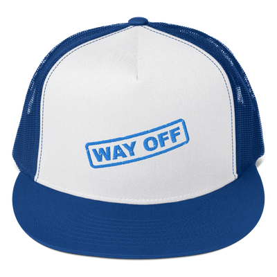 Hood Theory Memes (WAY OFF-Blue) Unisex 5 Panel Trucker Cap