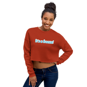 Hood Theory x James Caimen (it's a freeze!) Women's Crop Sweatshirt