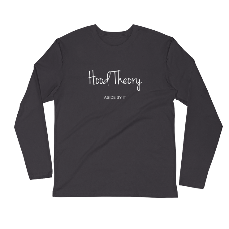 Hood Theory (WNB) Men's Fitted Long Sleeve Shirt