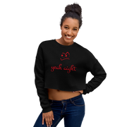 yeah aight (RNB) Women's Crop Sweatshirt