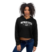 Hood Theory Memes (WAYWARD YUTES-WL) Women's Crop Hoodie