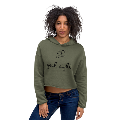 yeah aight (BNB) Women's Crop Hoodie