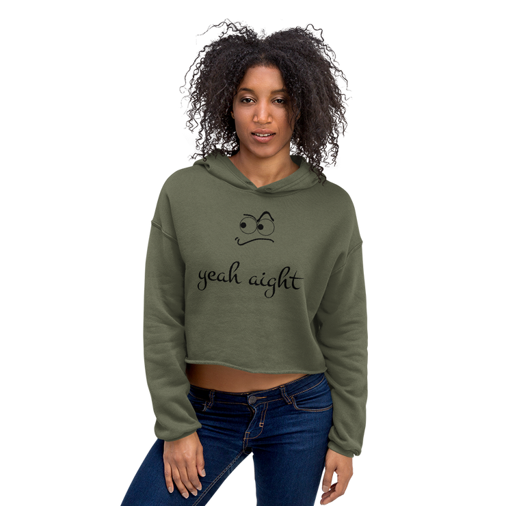 yeah aight (BNB) Women's Crop Hoodie