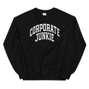 Hood Theory Memes (Corporate Junkie-Whi, Whi L) Unisex Crew Neck Sweatshirt