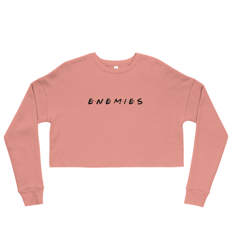 ENEMIES (BL) Women's Crop Sweatshirt