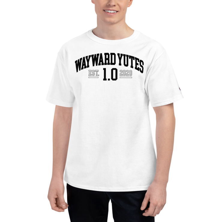 Hood Theory Memes (WAYWARD YUTES-BL) Men's Champion T-Shirt