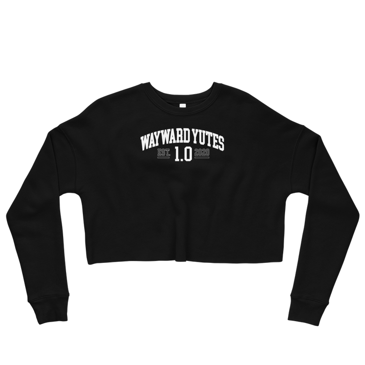 Hood Theory Memes (WAYWARD YUTES-WL) Women's Crop Sweatshirt