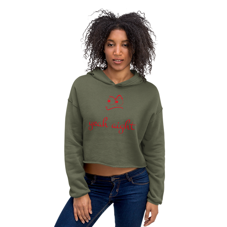 yeah aight (RNB) Women's Crop Hoodie