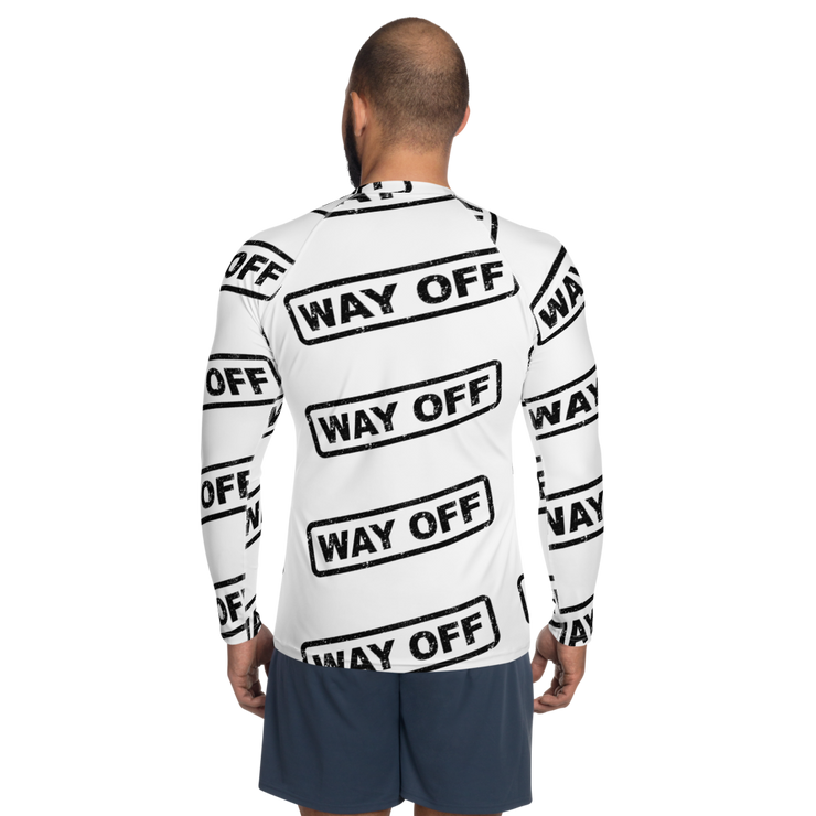 Hood Theory Memes (WAY OFF-Black) All-Over Print Men's Rash Guard