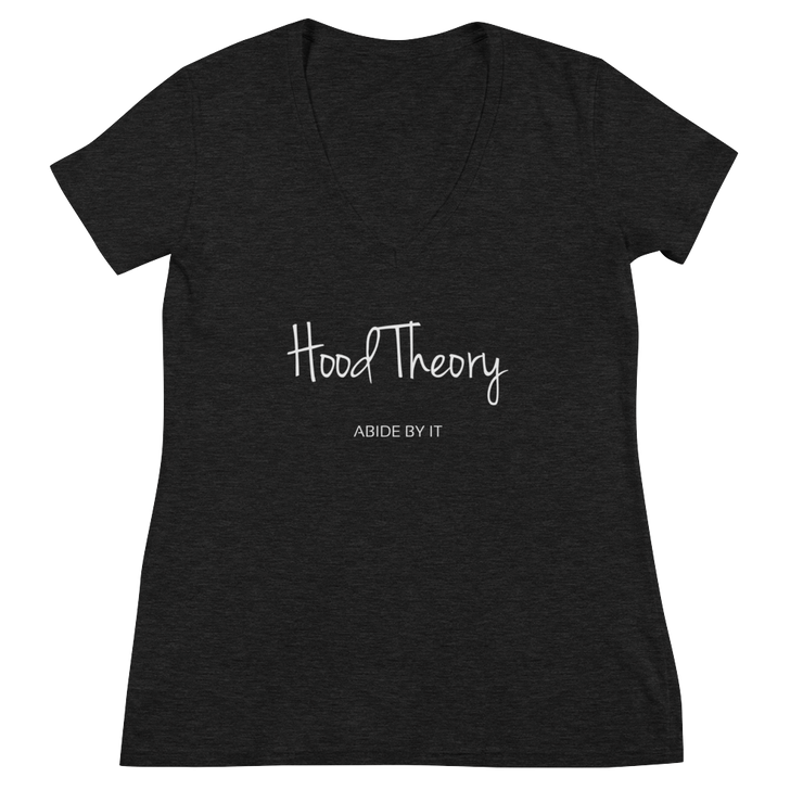 Hood Theory (WNB) Women's Fashion Deep V-neck Tee BC