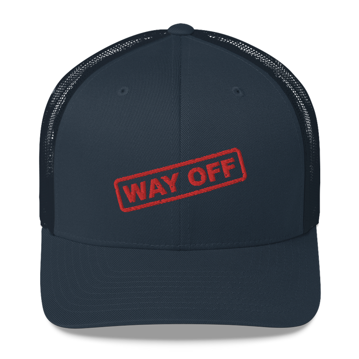 Hood Theory Memes (WAY OFF-Red) Unisex Retro Trucker Hat