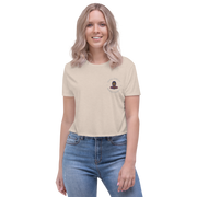 Hood Theory x James Caimen (W-WEL) Women's Embroidered Flowy Crop Tee