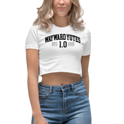 Hood Theory Memes (WAYWARD YUTES-BL) Women's Cropped T-Shirt