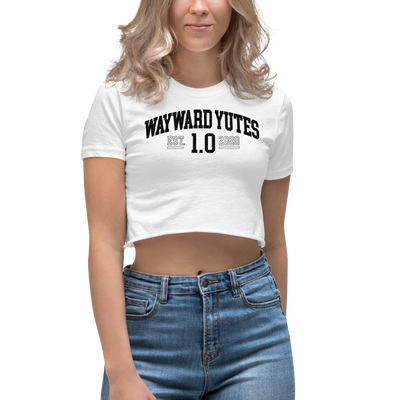 Hood Theory Memes (WAYWARD YUTES-BL) Women's Cropped T-Shirt