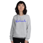 Hood Theory Memes (Wakanda-Blue-W) Unisex Crew Neck Sweatshirt