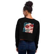 Hood Theory x James Caimen (it's a freeze!) Women's Crop Sweatshirt