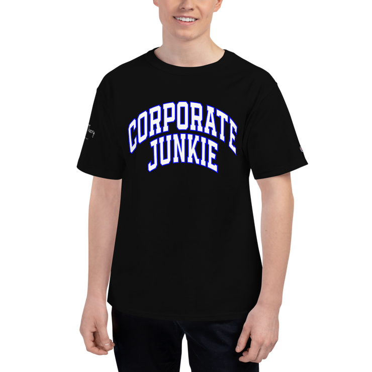 Hood Theory Memes (Corporate Junkie-Blu, Whi, Whi L) Men's Champion T-Shirt