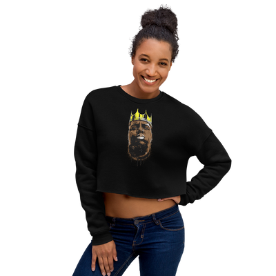 Hood Theory Hip Hop (B.I.G) Women's Crop Sweatshirt