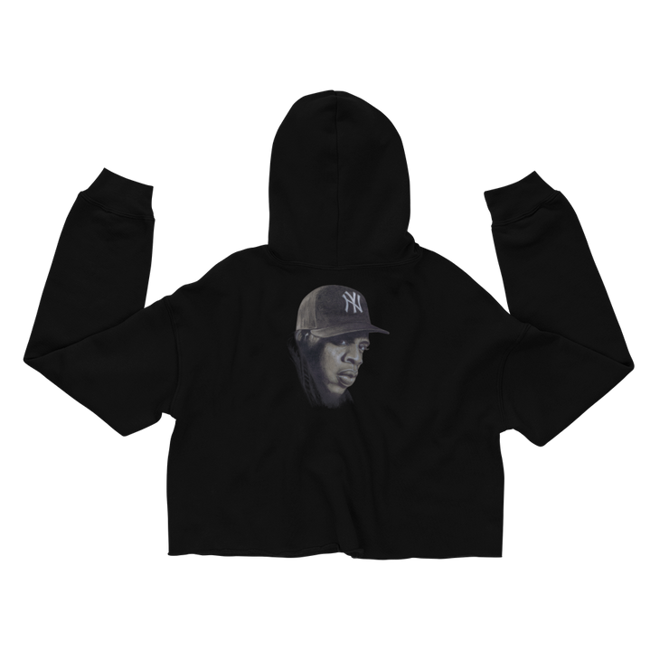 Hood Theory Hip Hop (JAY-Z) Women's Crop Hoodie