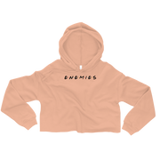 ENEMIES (BL) Women's Crop Hoodie