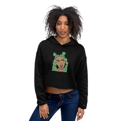 Hood Theory x James Caimen (PF) Women's Crop Hoodie