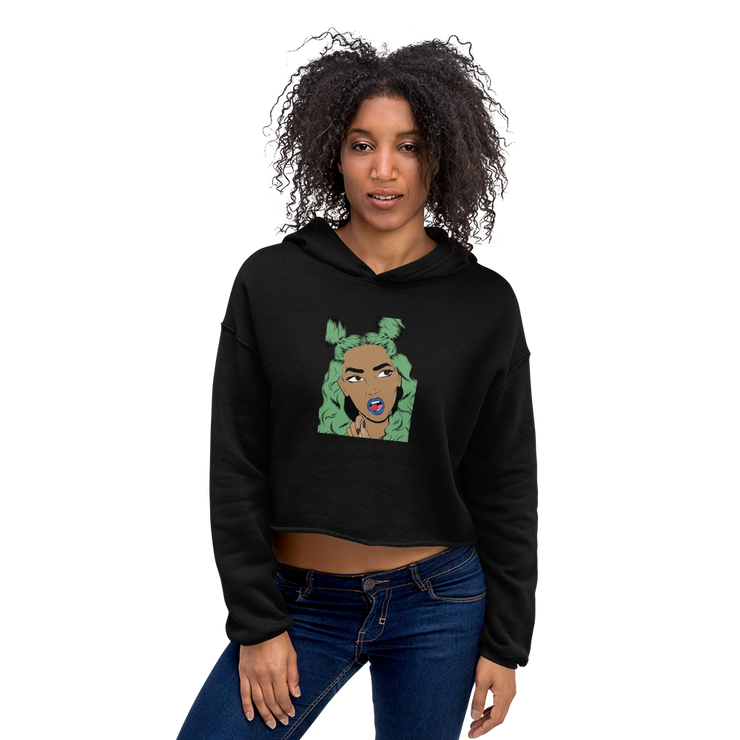 Hood Theory x James Caimen (PF) Women's Crop Hoodie