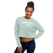 Hood Theory Memes (WAYWARD YUTES-WL) Women's Crop Sweatshirt