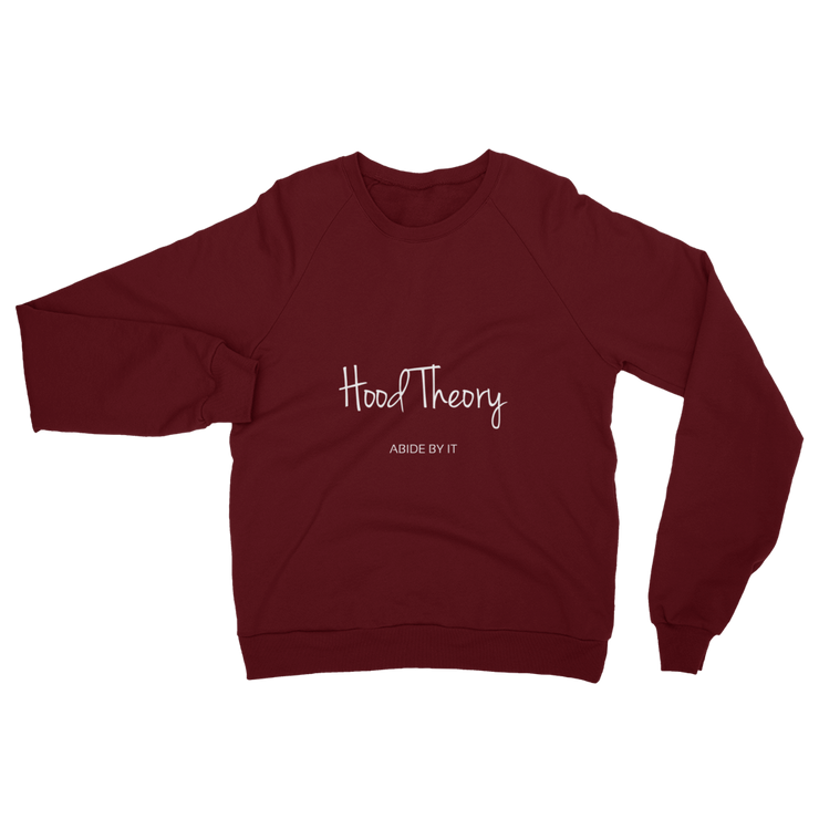 Hood Theory (WNB) Unisex California Fleece Raglan Sweatshirt