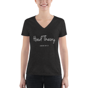 Hood Theory (WNB) Women's Fashion Deep V-neck Tee BC