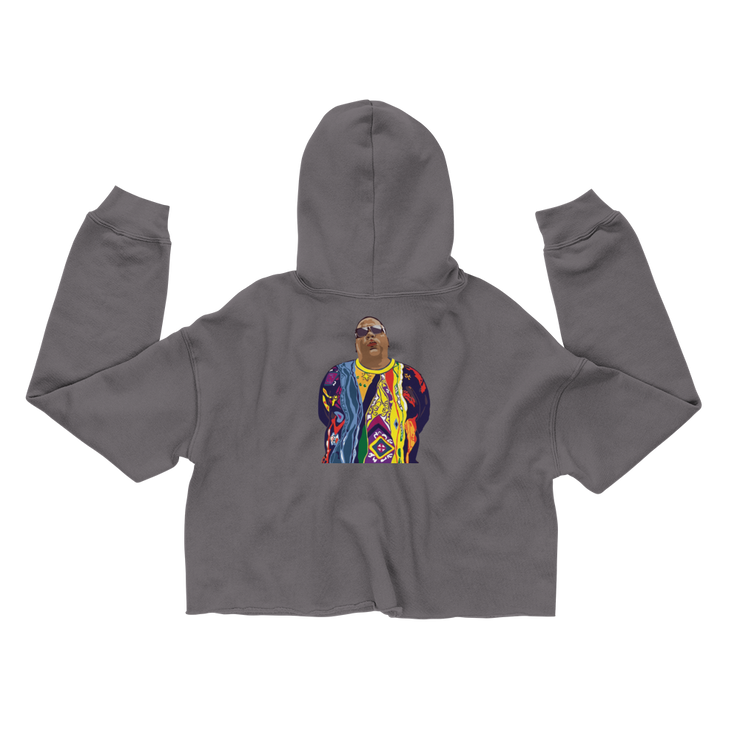 Hood Theory Hip Hop (BIGGIE) Women's Crop Hoodie